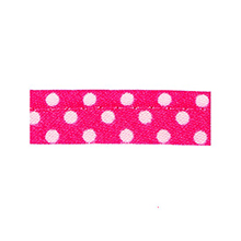 Sewing piping fushia with white dots 10 mm 74851035